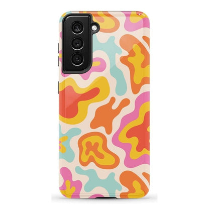 Tropical Color Splash | Abstract Retro Samsung Case