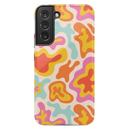 Tropical Color Splash | Abstract Retro Samsung Case