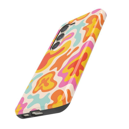 Tropical Color Splash | Abstract Retro Samsung Case Samsung Case Casetry