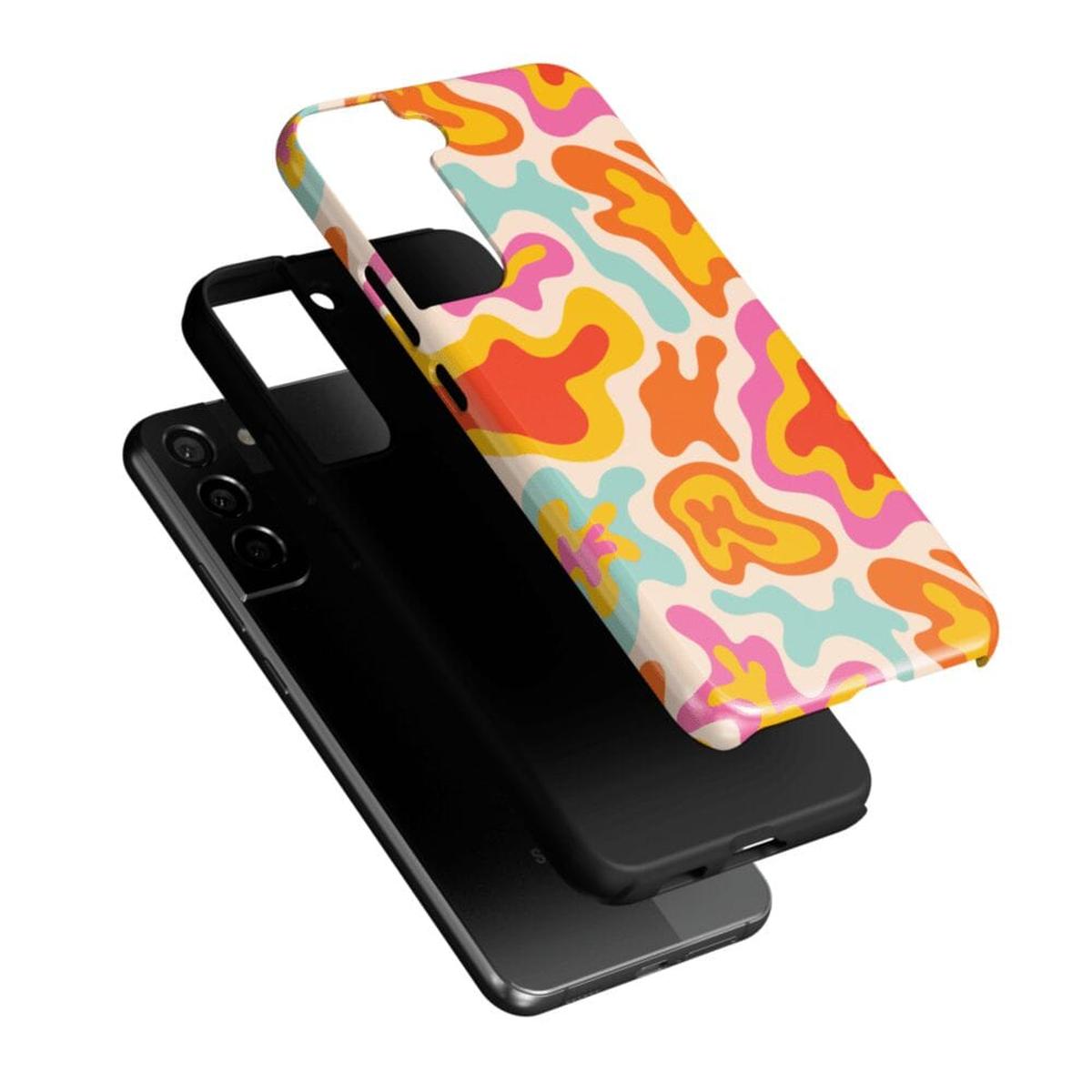 Tropical Color Splash | Abstract Retro Samsung Case Samsung Case Casetry
