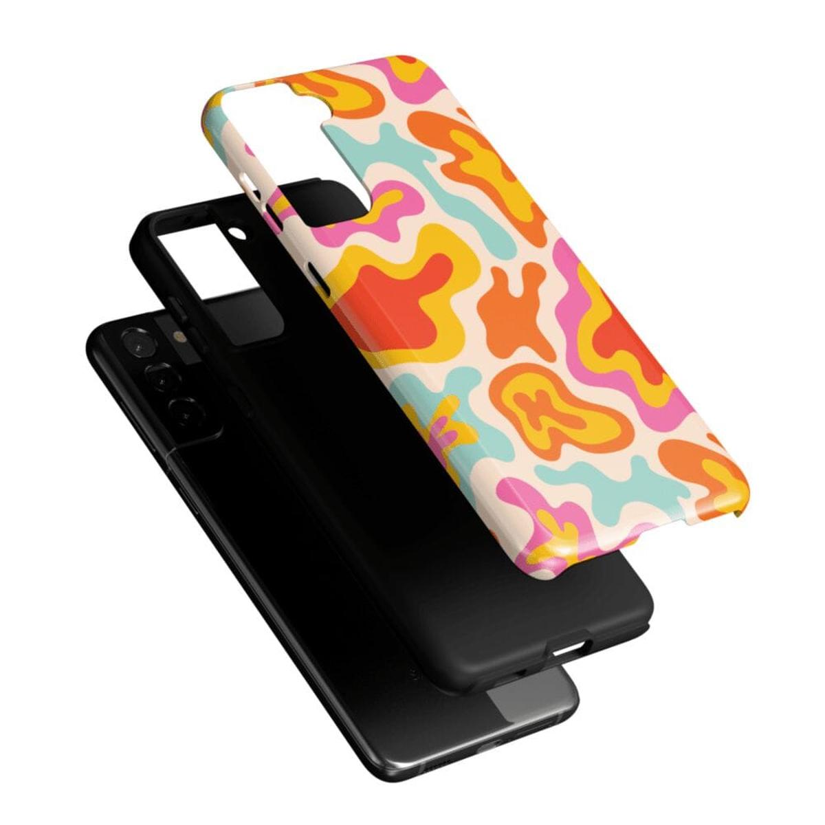 Tropical Color Splash | Abstract Retro Samsung Case Samsung Case Casetry