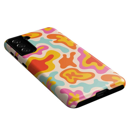 Tropical Color Splash | Abstract Retro Samsung Case Samsung Case Casetry
