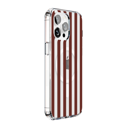 Sunday in Brooklyn | Burgundy Stripes Case