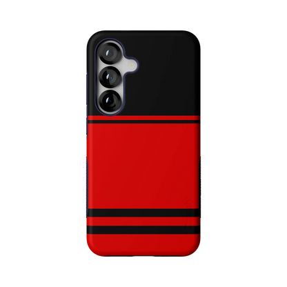Go Canes | Black & Red Striped Case - Galaxy S25