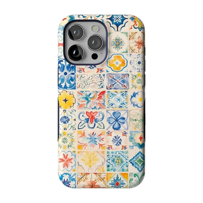 Tuscan Tiles | Dolce Vita Case iPhone Case get.casely Bold + MagSafe® iPhone 15 Pro Max