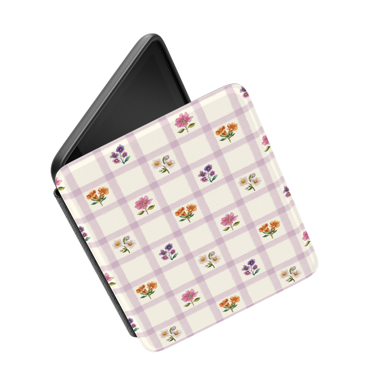 Meadow Check | Floral Gingham Kindle Case