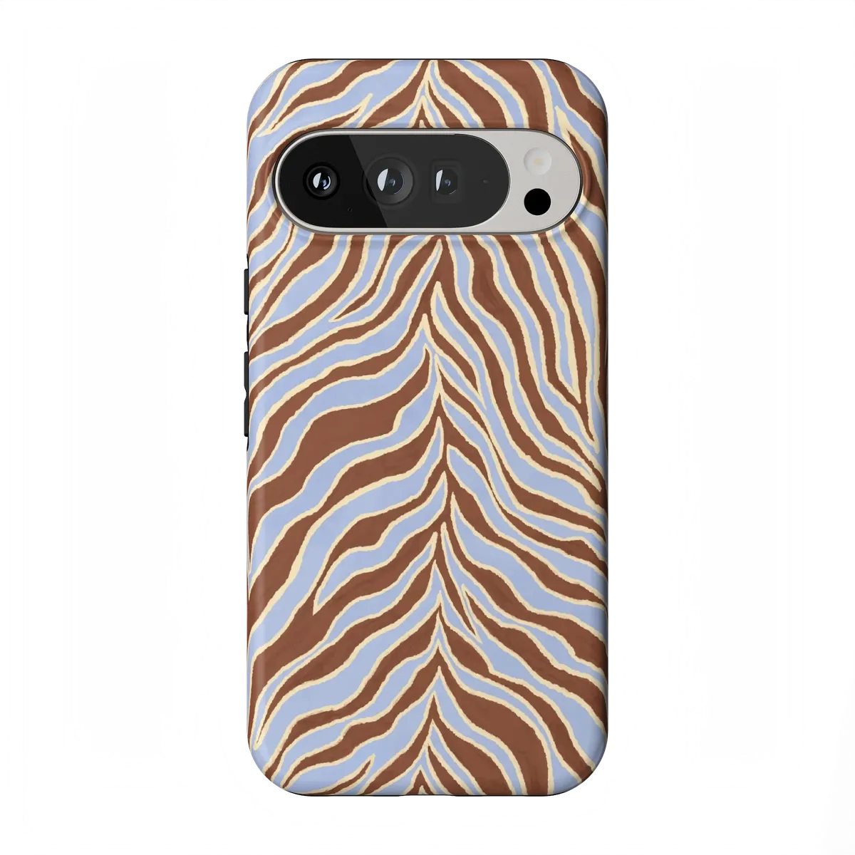 Untamed | Brown & Blue Zebra Case - Google Pixel 10 Pro XL