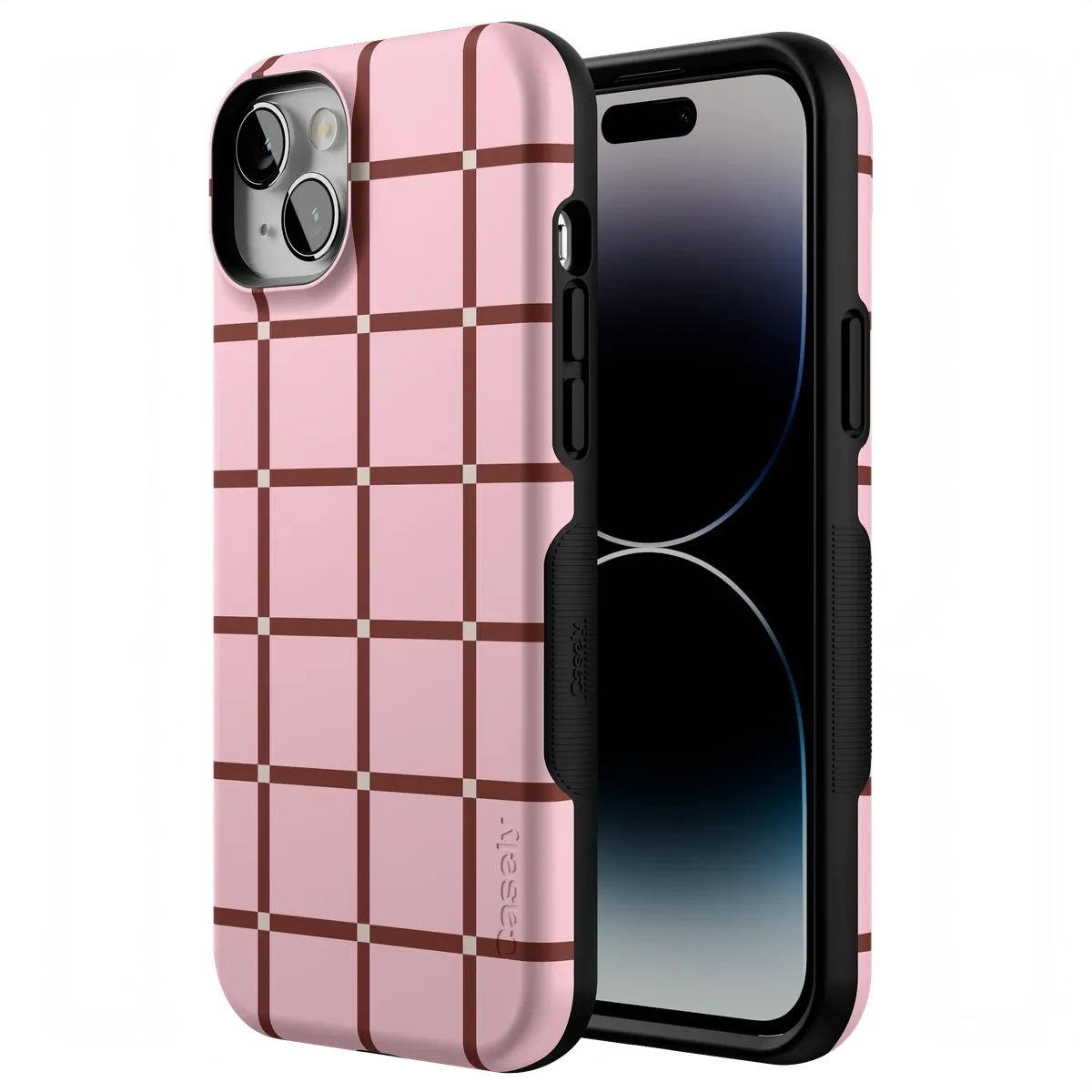 Uptown Gridlock | Pink Checkerboard Case