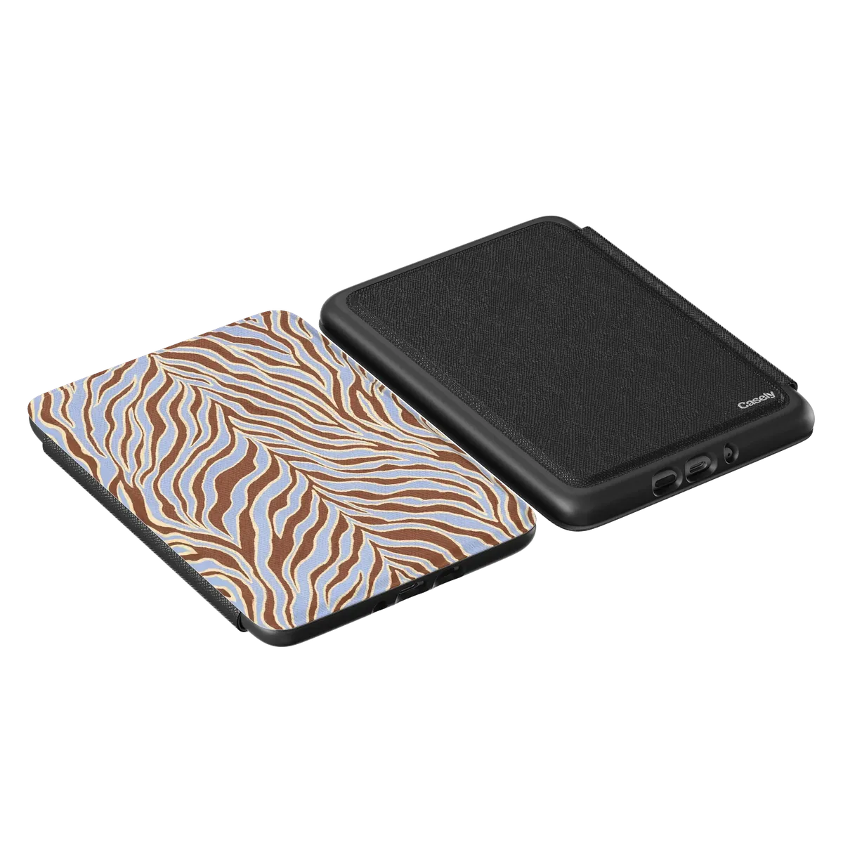 Untamed | Brown & Blue Zebra Kindle Case