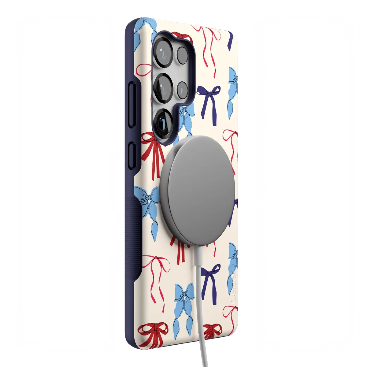 American Girlie | Red White & Blue Bows Case
