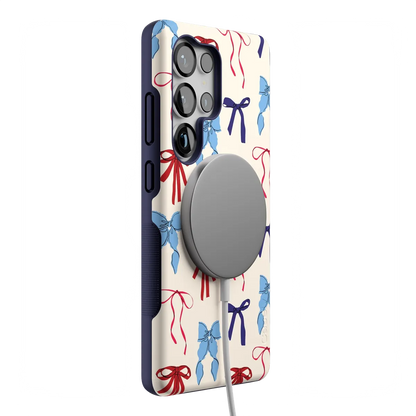 American Girlie | Red White & Blue Bows Case
