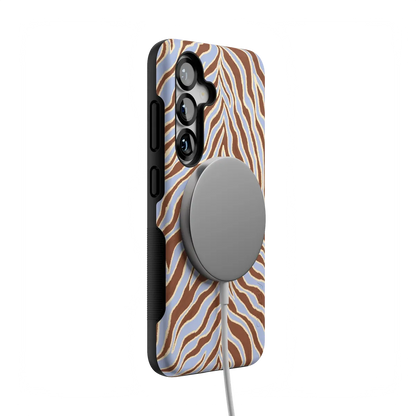Untamed | Brown & Blue Zebra Case