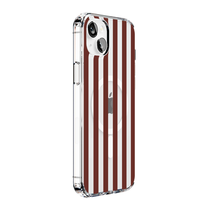 Sunday in Brooklyn | Burgundy Stripes Case