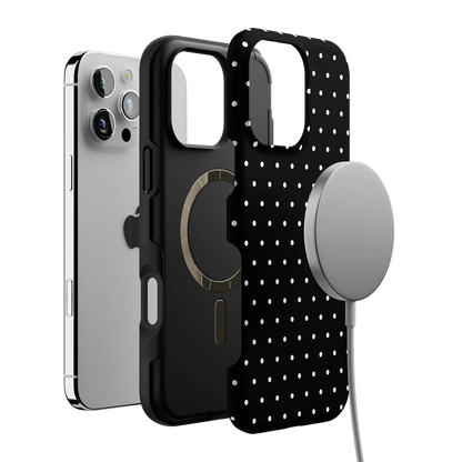 On the Dot | White Polka Dot Case