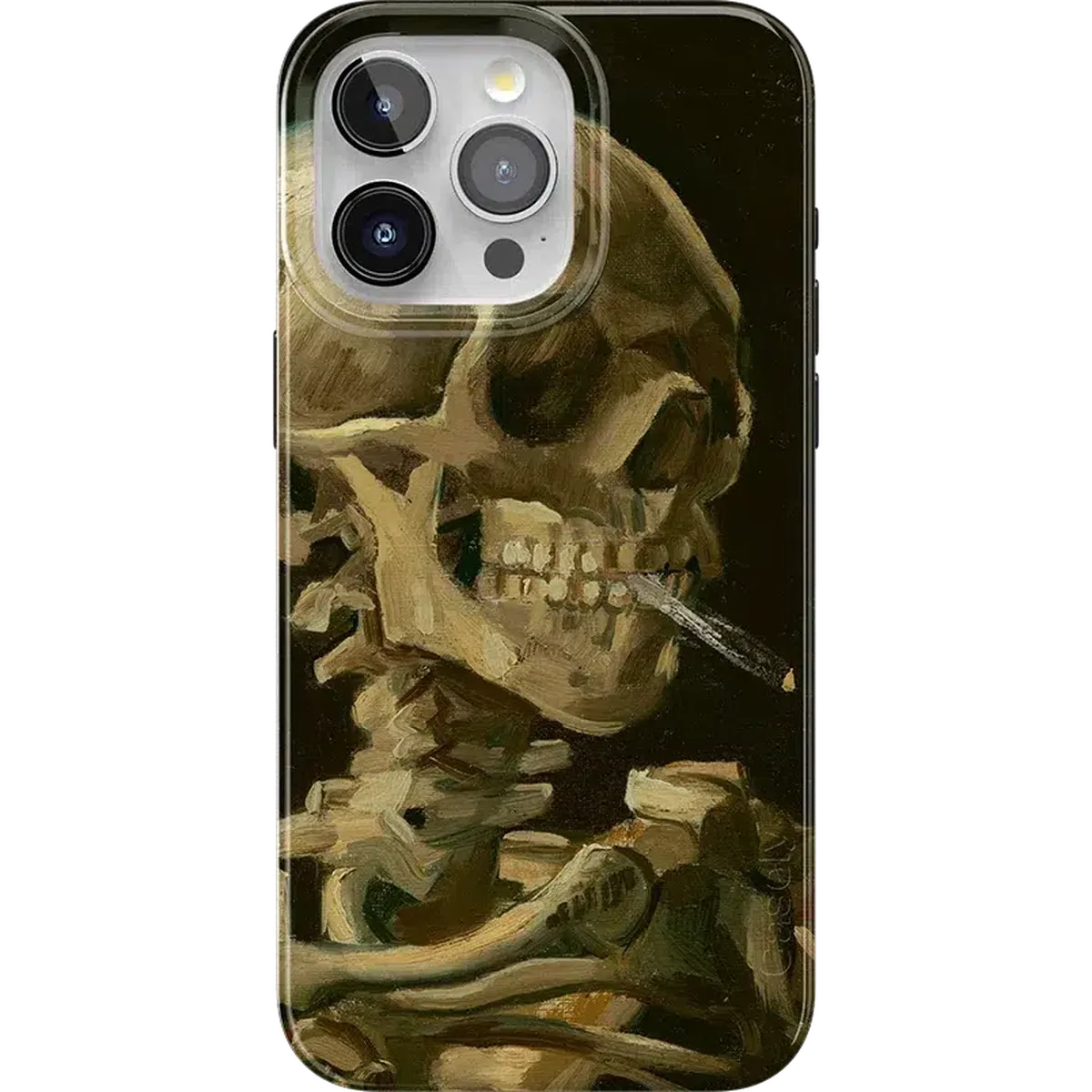 Van Gogh | Skull of a Skeleton with Burning Cigarette Phone Case iPhone Case Van Gogh Museum Classic + MagSafe® iPhone 15 Pro Max