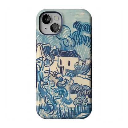 Van Gogh | Landscape With Houses Phone Case iPhone Case Van Gogh Museum Bold Flex + MagSafe® iPhone 14 Plus
