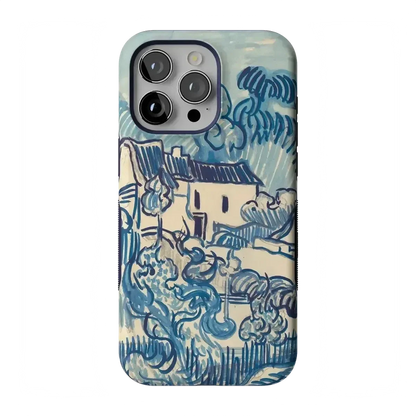 Van Gogh | Landscape With Houses Phone Case iPhone Case Van Gogh Museum Bold Flex + MagSafe® iPhone 15 Pro Max