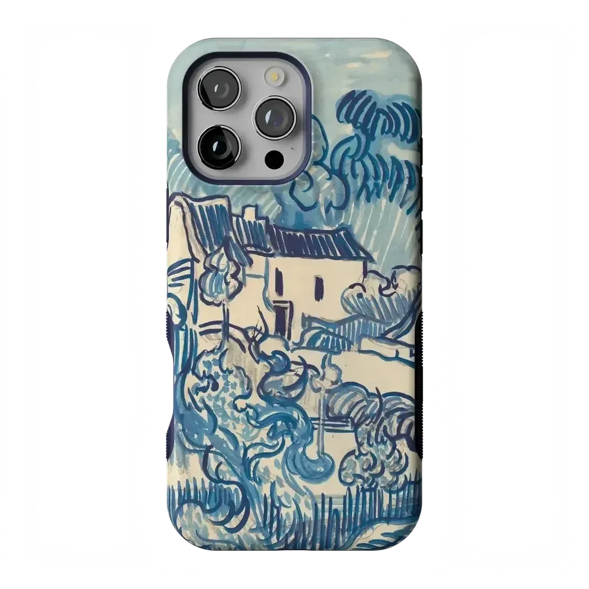 Van Gogh | Landscape With Houses Phone Case iPhone Case Van Gogh Museum Bold Flex + MagSafe® iPhone 16 Pro Max