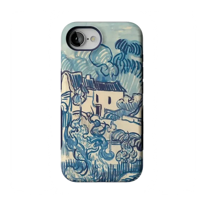 Van Gogh | Landscape With Houses Phone Case iPhone Case Van Gogh Museum Bold Flex + MagSafe® iPhone 16e