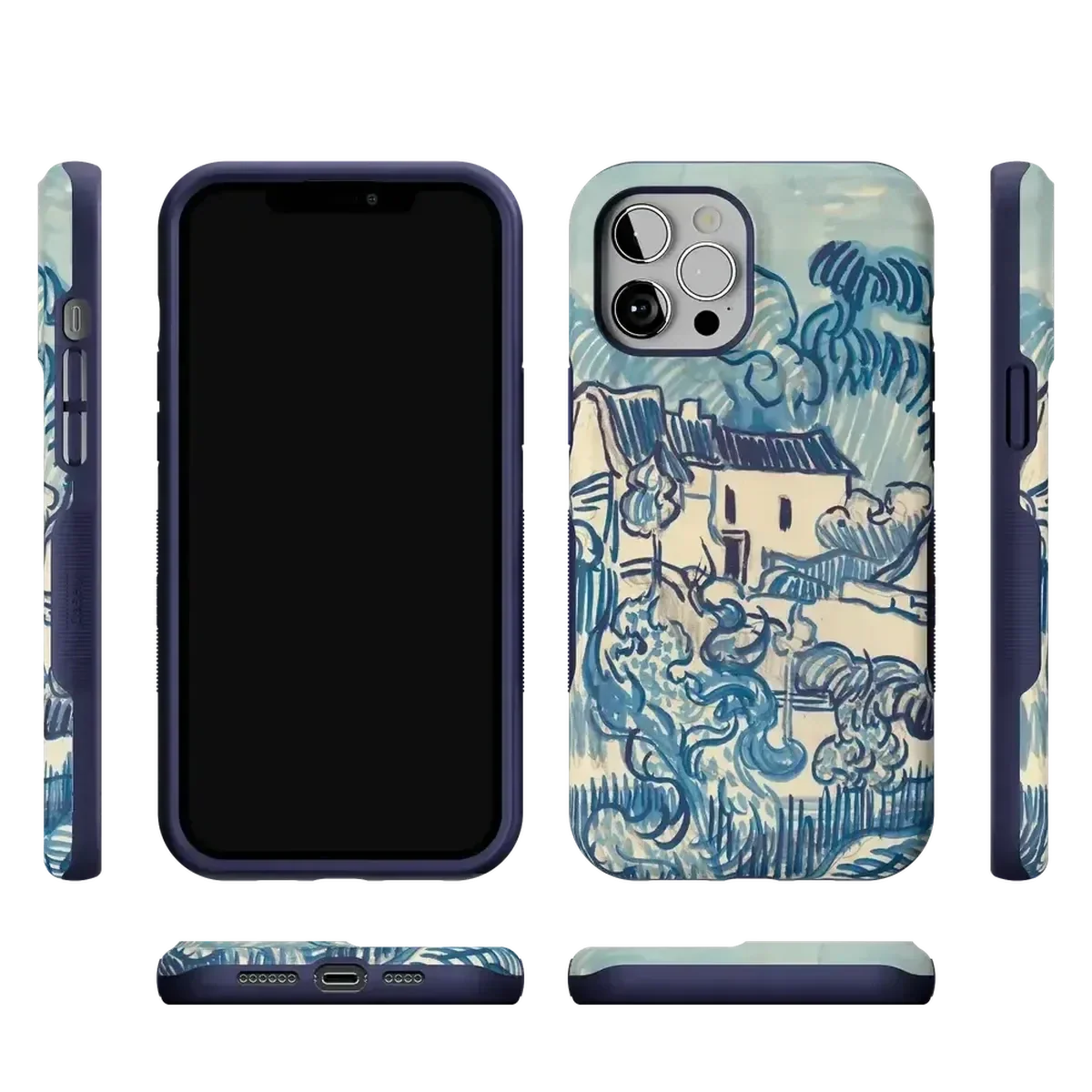 Van Gogh | Landscape With Houses Phone Case iPhone Case Van Gogh Museum