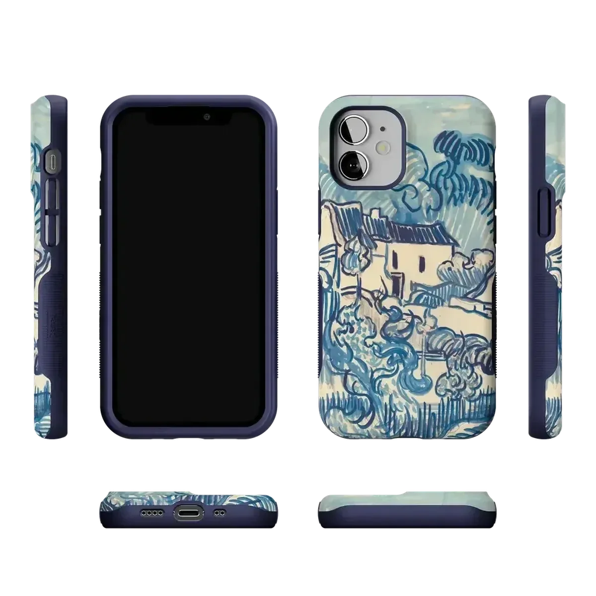 Van Gogh | Landscape With Houses Phone Case iPhone Case Van Gogh Museum
