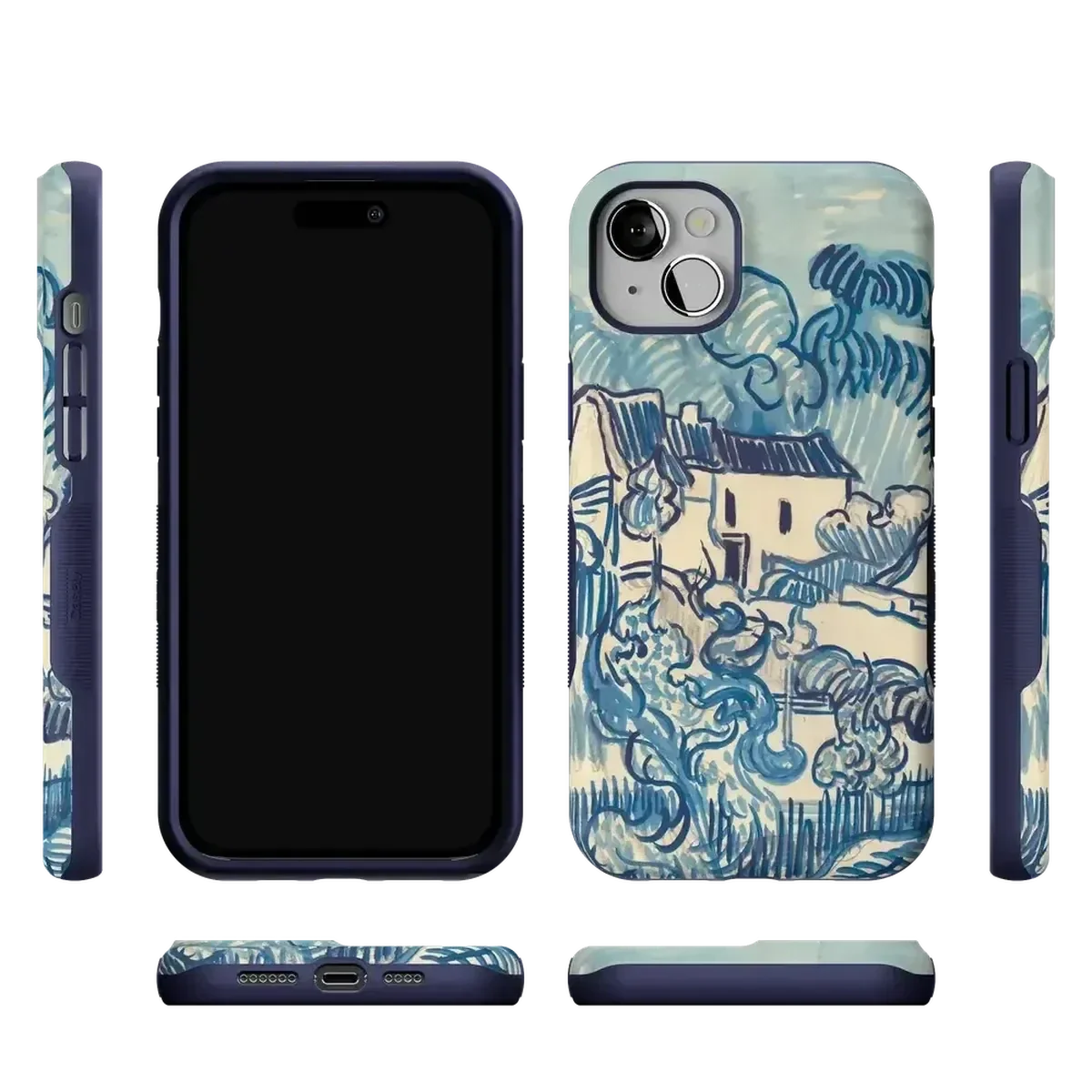 Van Gogh | Landscape With Houses Phone Case iPhone Case Van Gogh Museum