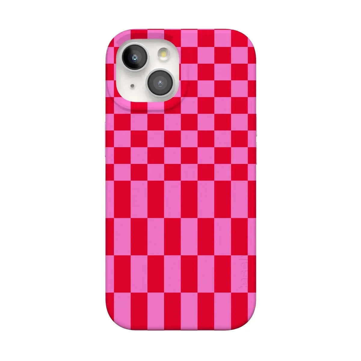 Vibe Check | Pink Checkerboard Case Phone Case Casetry Classic + MagSafe® iPhone 15