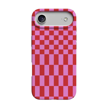 Vibe Check | Pink Checkerboard Case Phone Case Casetry Classic + MagSafe® iPhone 17 Air