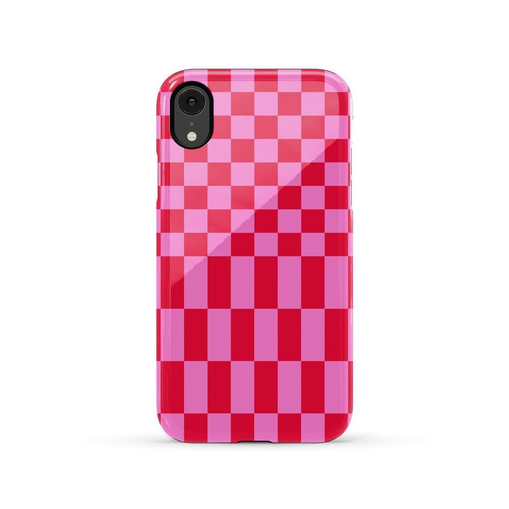 Vibe Check | Pink Checkerboard Case Phone Case Casetry Essential iPhone XR