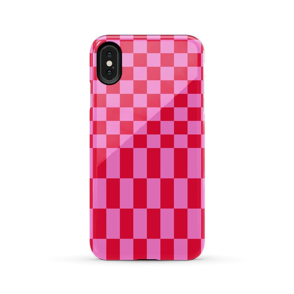 Vibe Check | Pink Checkerboard Case Phone Case Casetry Essential iPhone XS Max