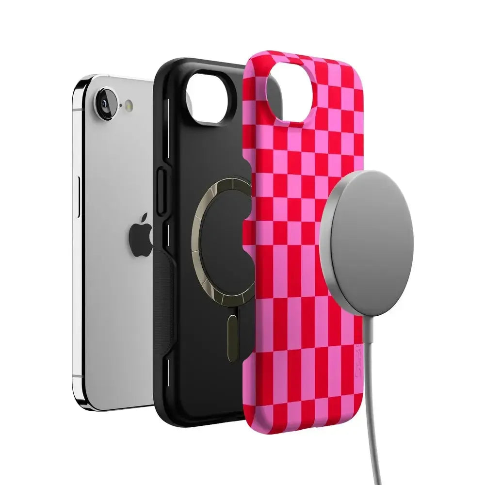 Vibe Check | Pink Checkerboard Case Phone Case Casetry