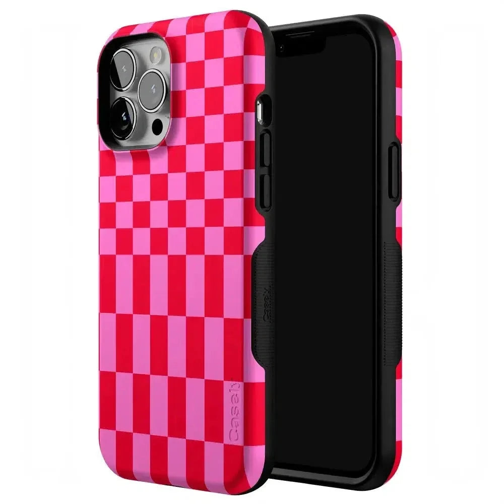 Vibe Check | Pink Checkerboard Case Phone Case Casetry