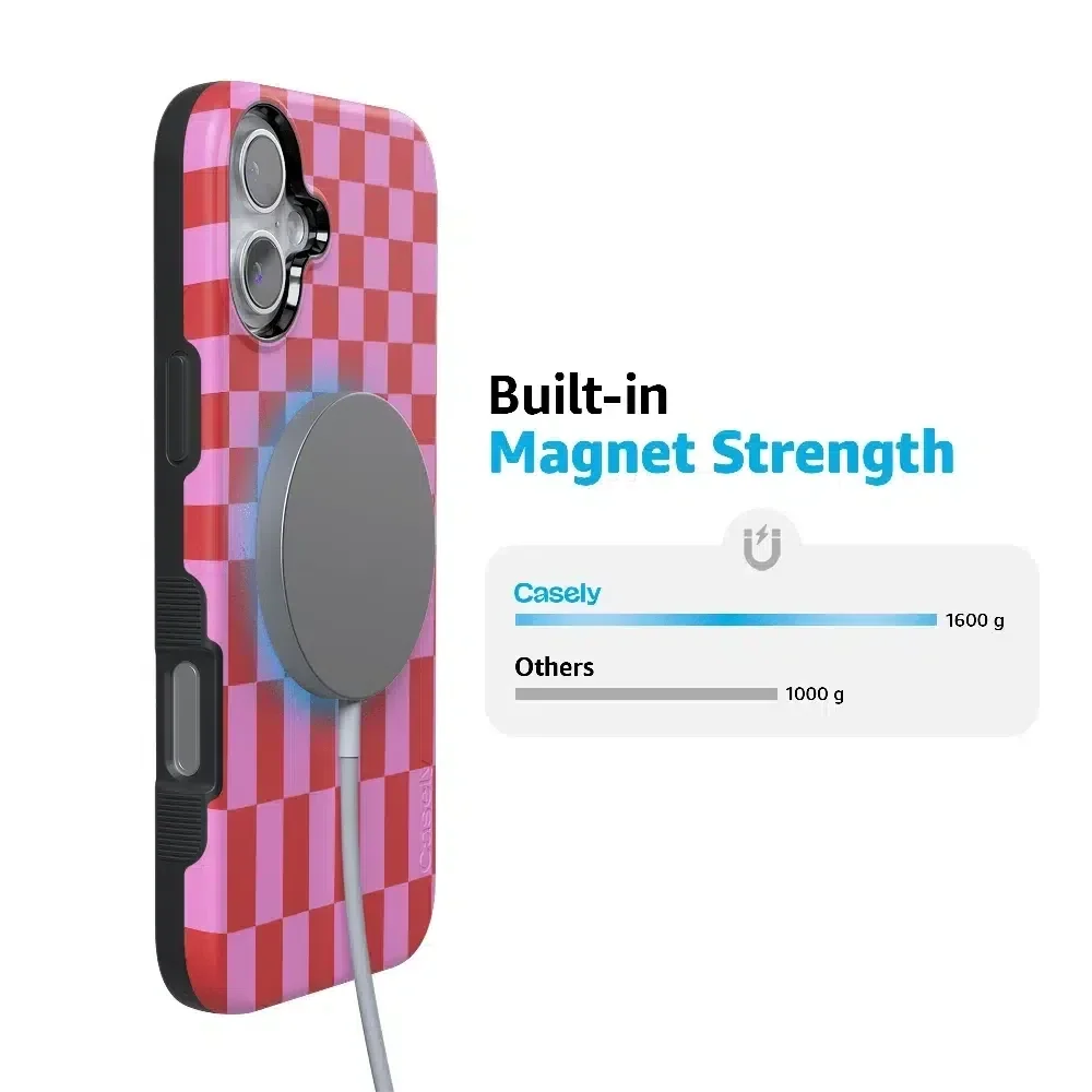 Vibe Check | Pink Checkerboard Case Phone Case Casetry