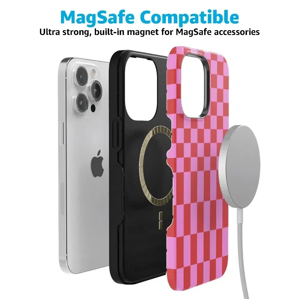 Vibe Check | Pink Checkerboard Case Phone Case Casetry