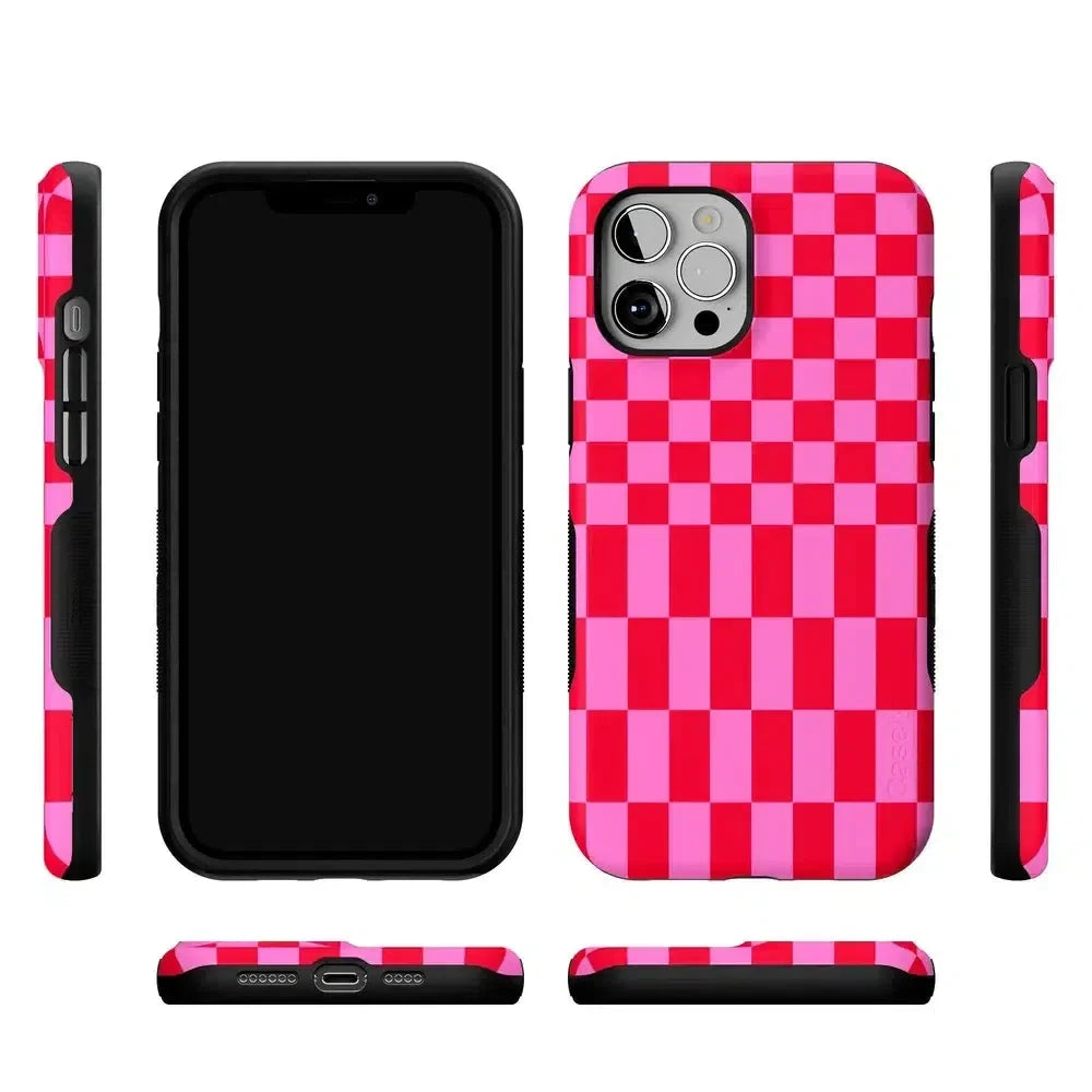 Vibe Check | Pink Checkerboard Case Phone Case Casetry