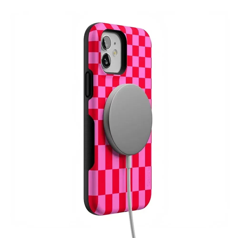 Vibe Check | Pink Checkerboard Case Phone Case Casetry