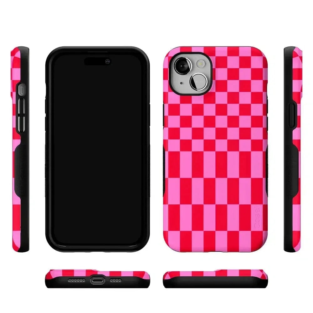 Vibe Check | Pink Checkerboard Case Phone Case Casetry
