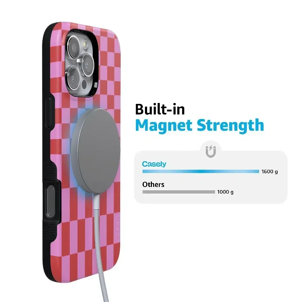 Vibe Check | Pink Checkerboard Case Phone Case Casetry