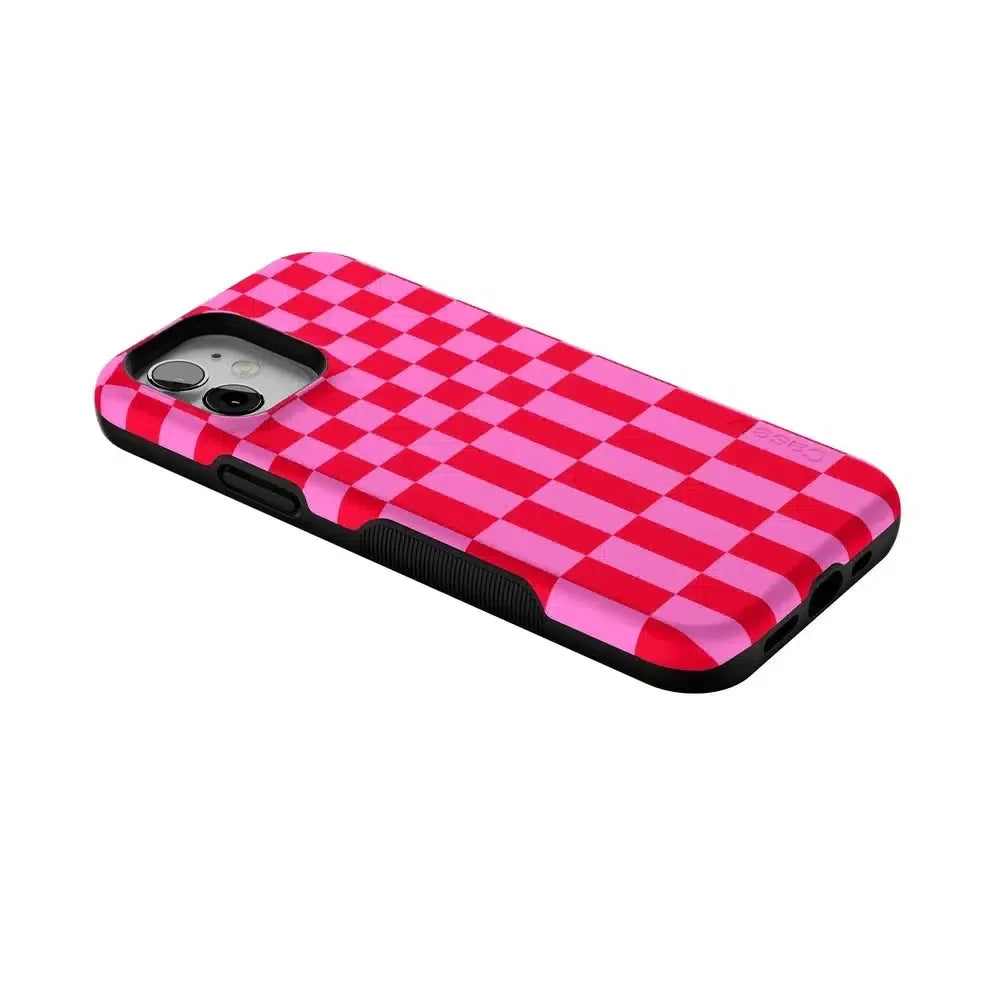 Vibe Check | Pink Checkerboard Case Phone Case Casetry