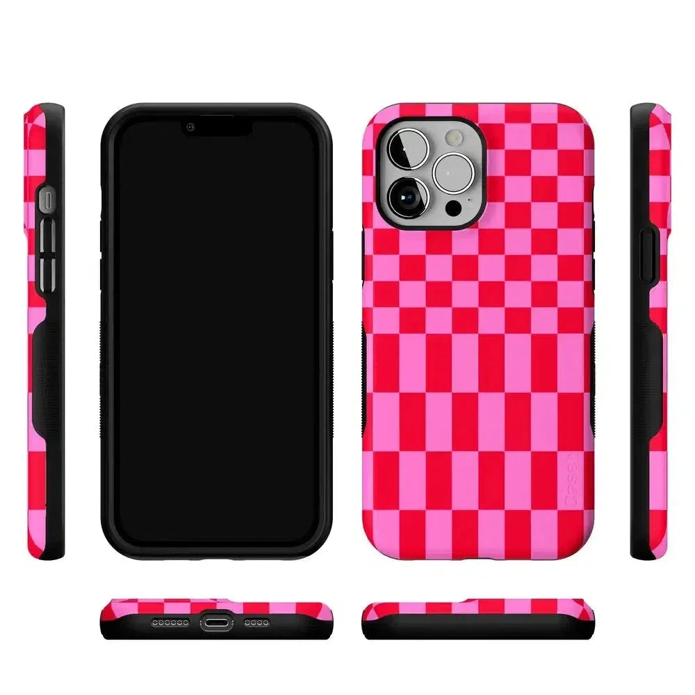 Vibe Check | Pink Checkerboard Case Phone Case Casetry