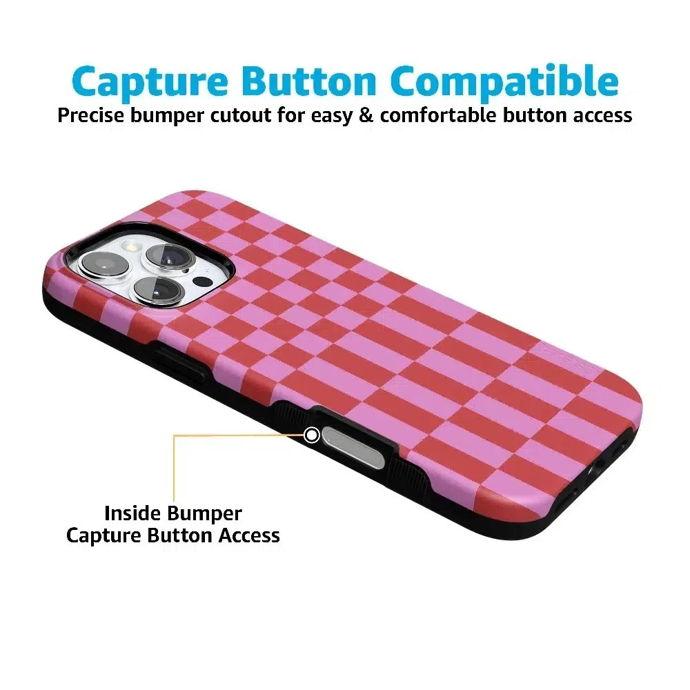 Vibe Check | Pink Checkerboard Case Phone Case Casetry