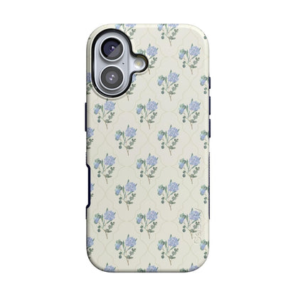 Vintage Garden | Blue Hydrangea Case iPhone Case get.casely Bold + MagSafe® iPhone 17