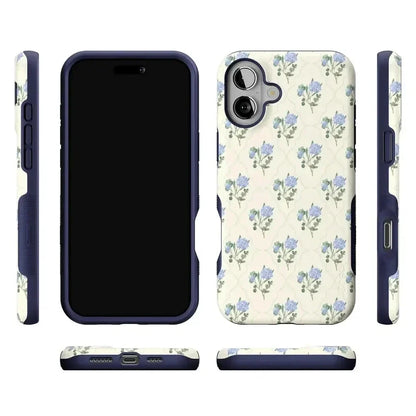 Vintage Garden | Blue Hydrangea Case iPhone Case get.casely