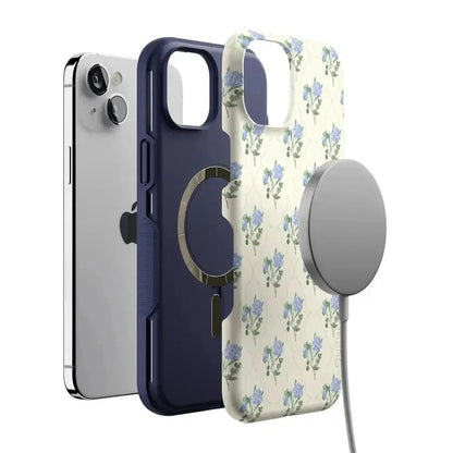 Vintage Garden | Blue Hydrangea Case iPhone Case get.casely