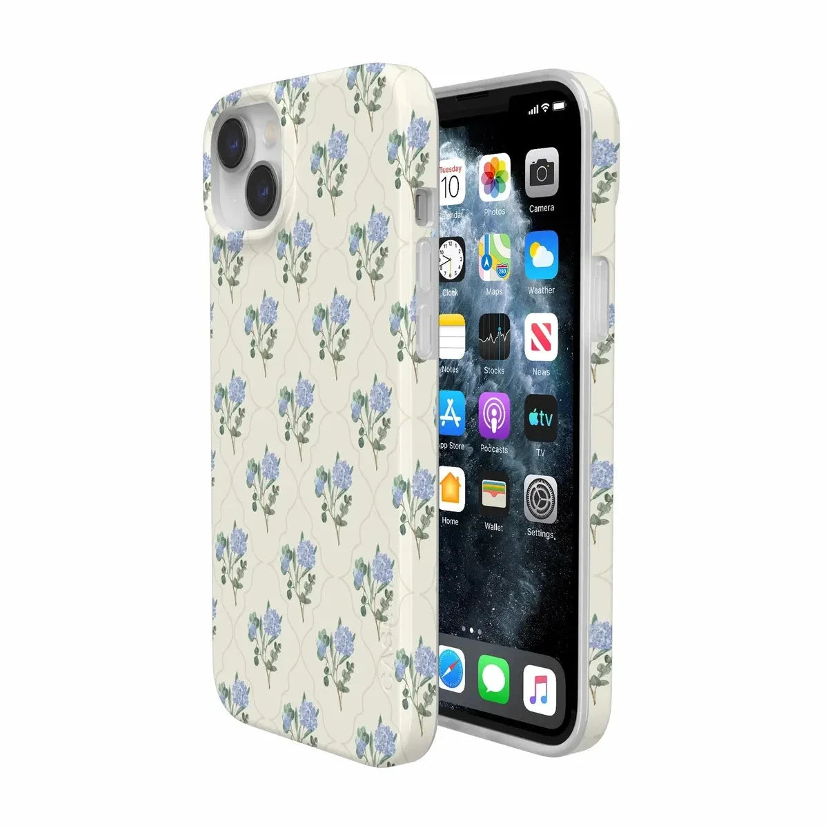 Vintage Garden | Blue Hydrangea Case iPhone Case get.casely