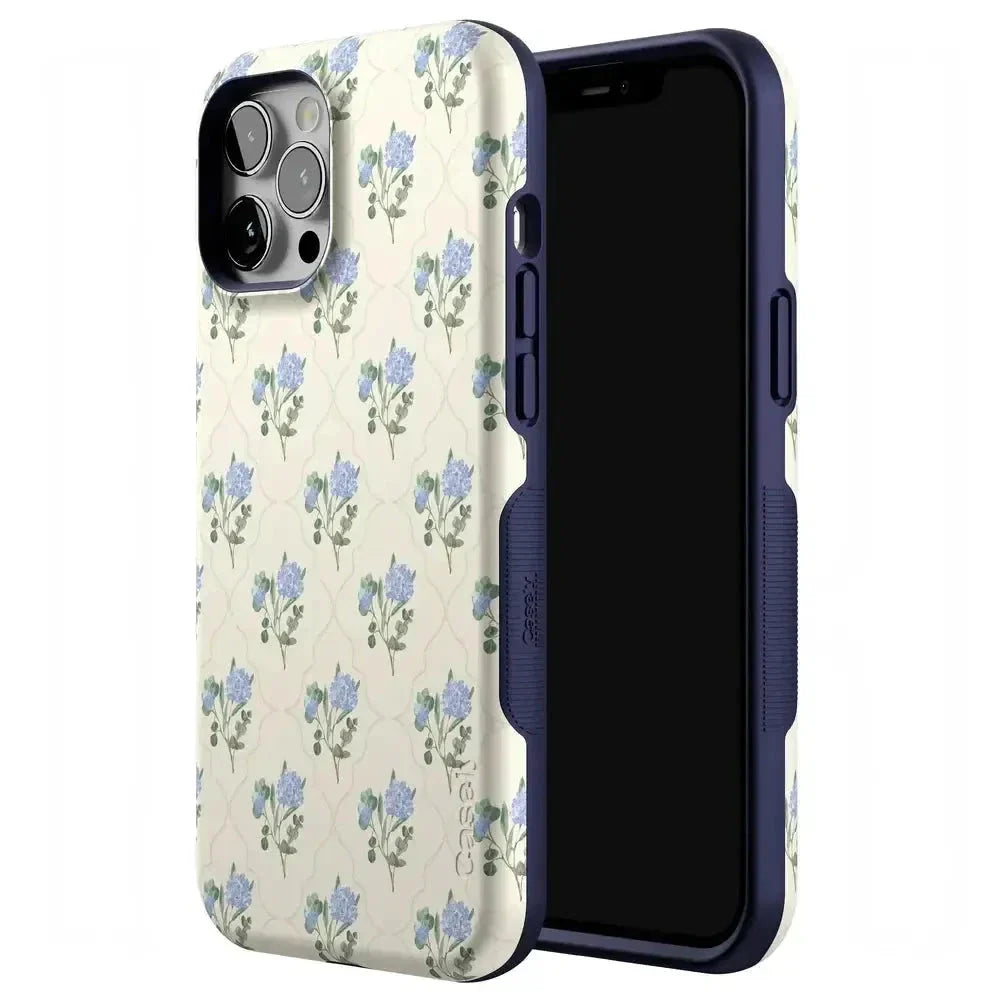 Vintage Garden | Blue Hydrangea Case iPhone Case get.casely