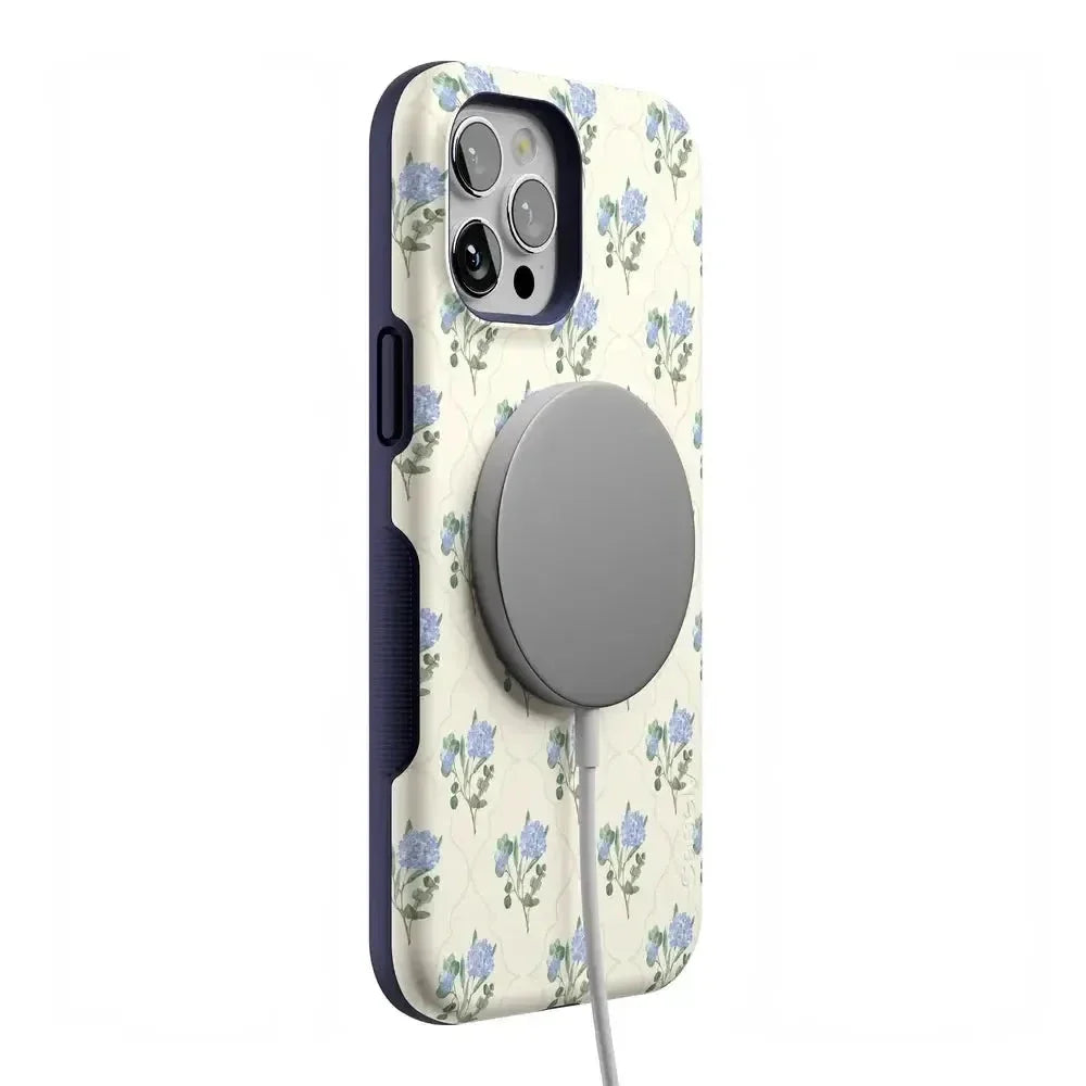 Vintage Garden | Blue Hydrangea Case iPhone Case get.casely