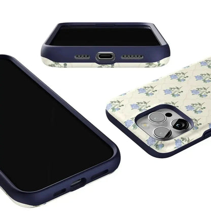 Vintage Garden | Blue Hydrangea Case iPhone Case get.casely