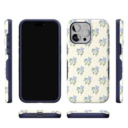 Vintage Garden | Blue Hydrangea Case iPhone Case get.casely