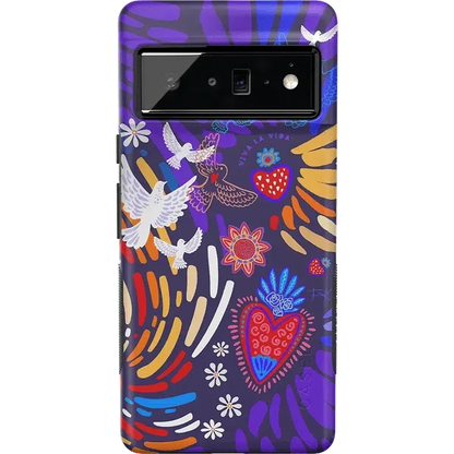Viva La Vida | Frida Kahlo Collage Floral Google Pixel Case Google Pixel Case get.casely Bold Google Pixel 6